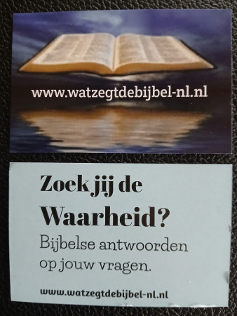 ••• LEG EENS EEN KAARTJE •••